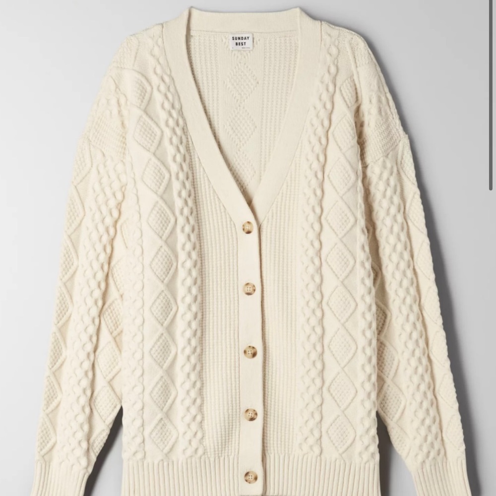 Green long cardigan best quality